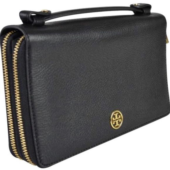 Tory Burch Handbags - Tory Burch Black Landon Travel Wallet  Large
